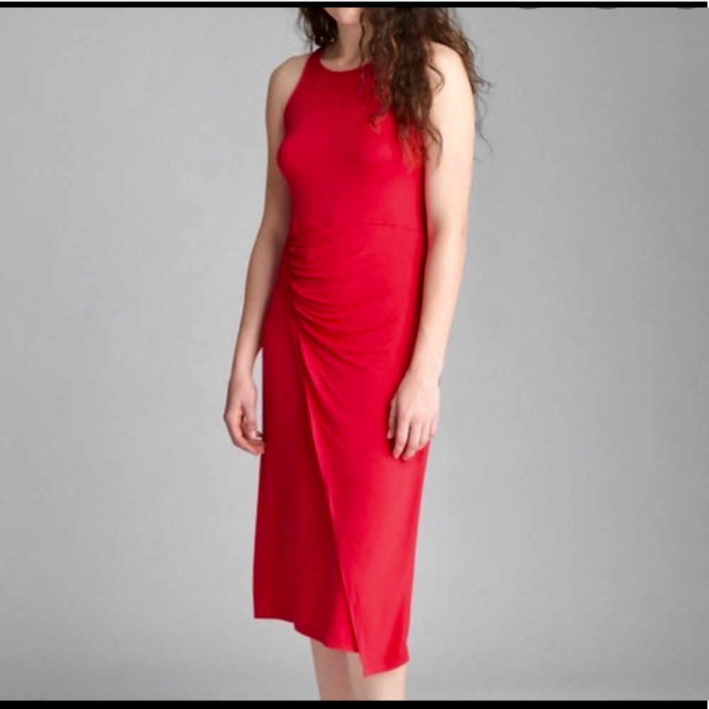 ❤️GAP tank ruched jersey dress